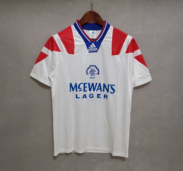 AAA Quality Rangers 92/94 Away White Soccer Jersey